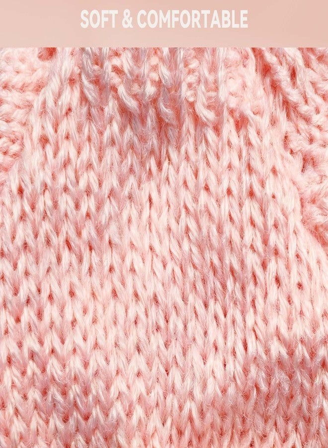 SHUOXUKE 2 Sets for Clothes 17cm/15cm Outfits (4 Pieces) Accessories Handcrafted Crochet Doll Clothes for Fashion Designer Ropa Collection with Hats & Sweater Pink & Purple - Image 4